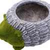 TrendLine Deko Pflanztopf Igel 32 x 24,5 x 16 cm grau grün