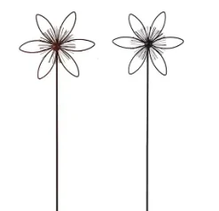 TrendLine Gartenstecker Metall Blume sortiert 115 cm