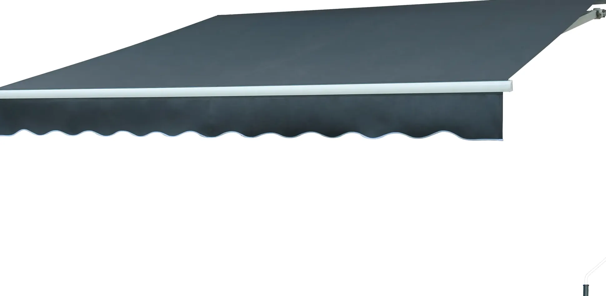 TrendLine Gelenkarm-Markise 4 x 2,5 m anthrazit-weiß