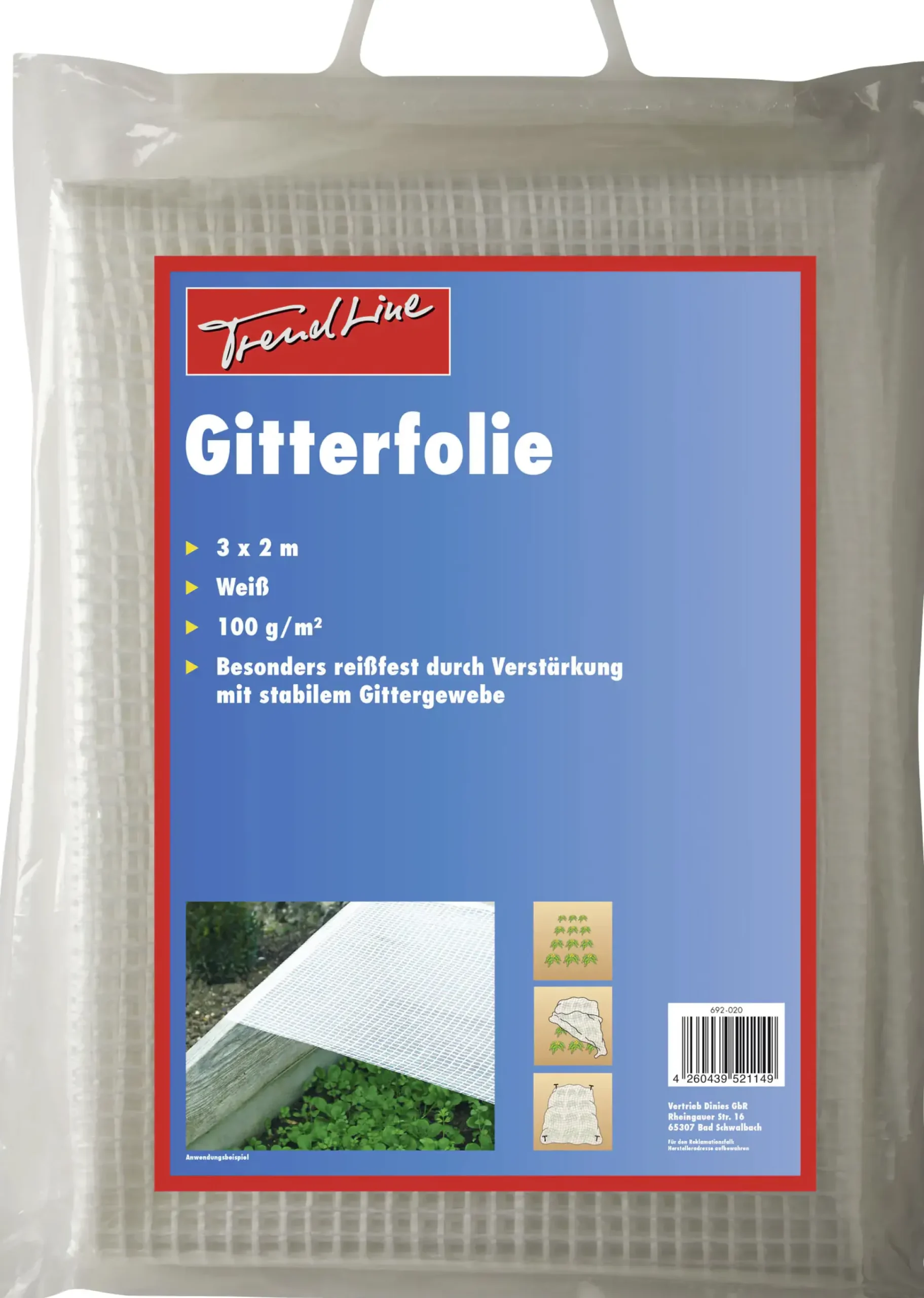 TrendLine Gitterfolie 3 x 2 m