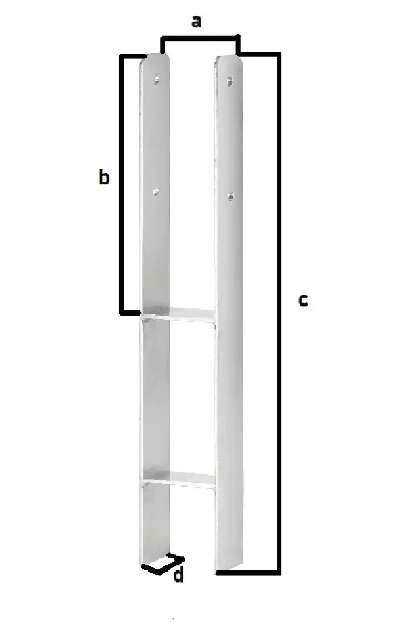 TrendLine H-Pfostenanker 60 x 7,1 x 6 cm