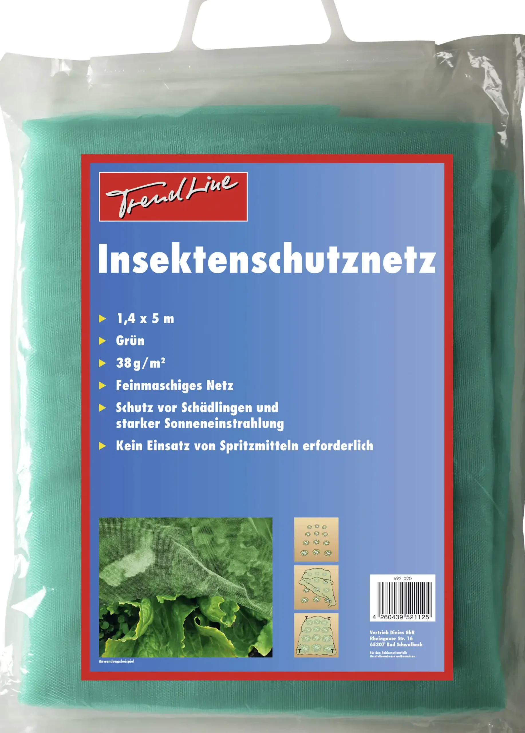 TrendLine Insektenschutznetz 1,4 x 5 m