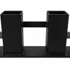 TrendLine Kaminholzstapelhilfe 33 x 10 x 15 cm schwarz