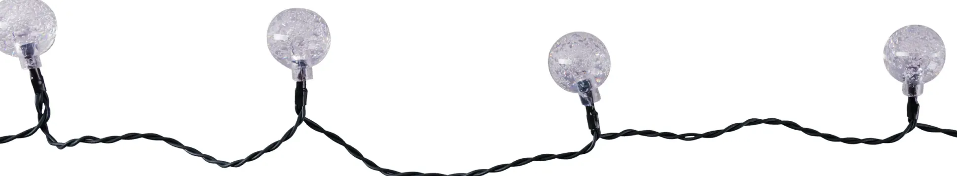 TrendLine LED-Lichterkette Kugeln Außen 2,7 m warmweiß mit Timer