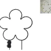 TrendLine LED-Stecker Blüte Eisen 58 x 39 cm schwarz warmweiß