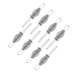 TrendLine Maiskolbenhalter Edelstahl 9,5 x 2 cm 8 Stück