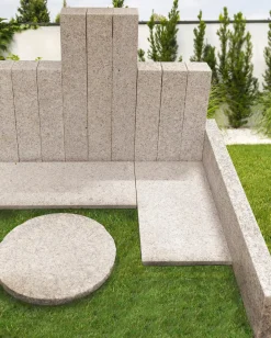 TrendLine Palisade Granit 75 x 10 x 10 cm grau geflammt