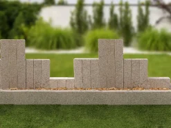 TrendLine Palisade Granit 25 x 10 x 10 cm grau geflammt