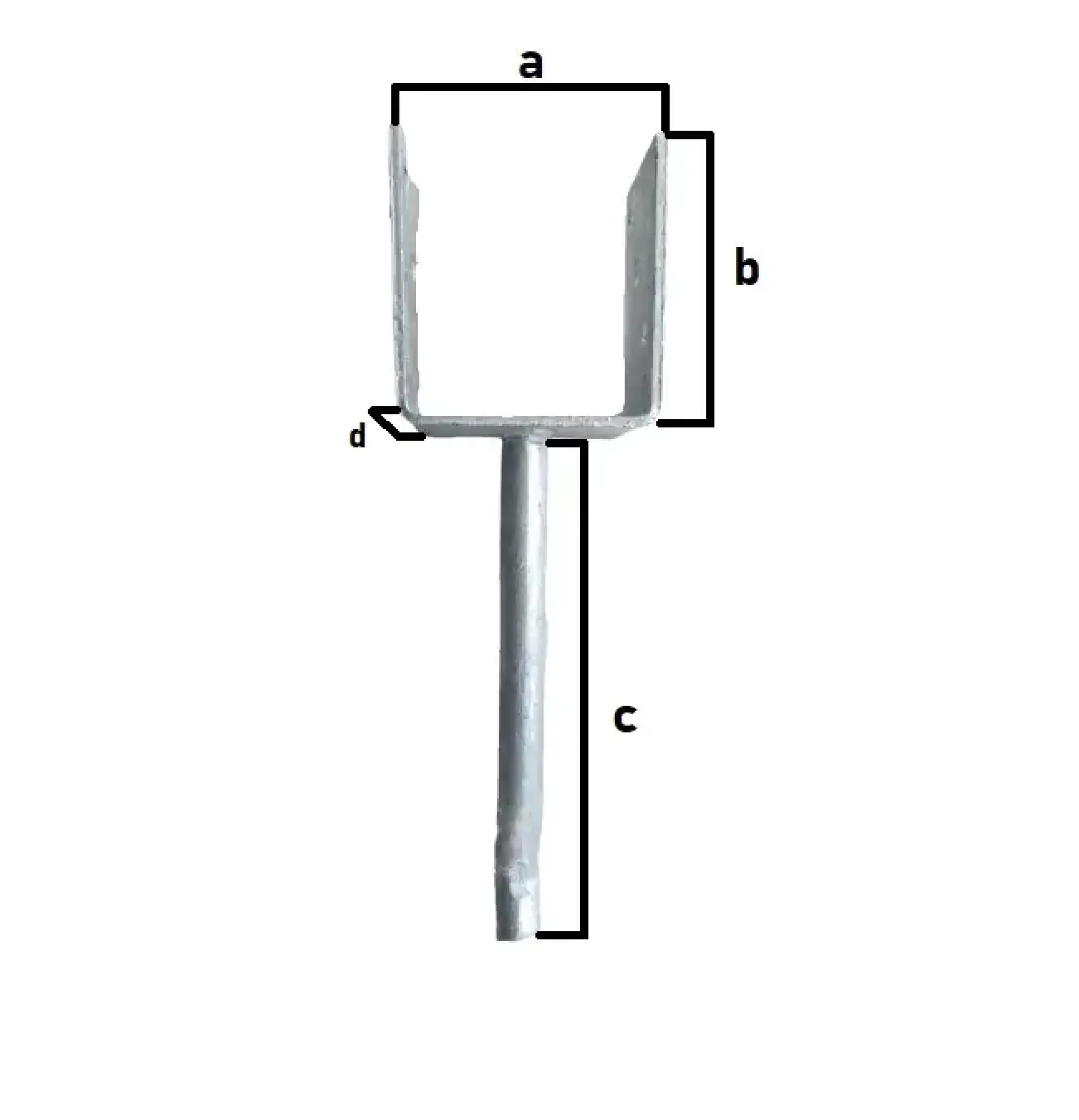 TrendLine Pfostenanker 8,1 x 10,0 x 20,0 x 6,0 cm