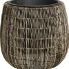 TrendLine Polyrattan Pflanztopf Ø 45 x 40 cm braun