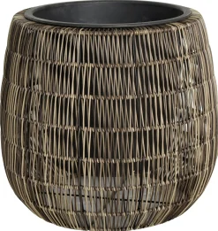 TrendLine Polyrattan Pflanztopf Ø 45 x 40 cm braun