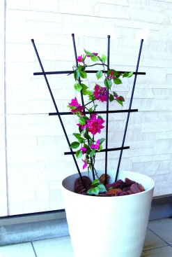 TrendLine Rankgitter 90 cm PE schwarz