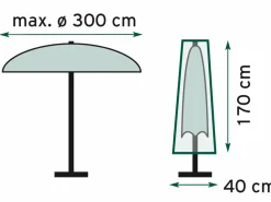 TrendLine Schutzhülle Basic für Sonnenschirme bis 300 cm