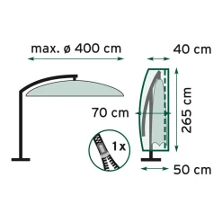 TrendLine Schutzhülle Basic für Ampelschirme bis 400 cm