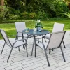 TrendLine Tisch Rio anthrazit Ø 96 cm,