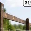 Vierkantpfahl Koppelzaun 2-reihig Höhe 168-180 cm 60 lfm