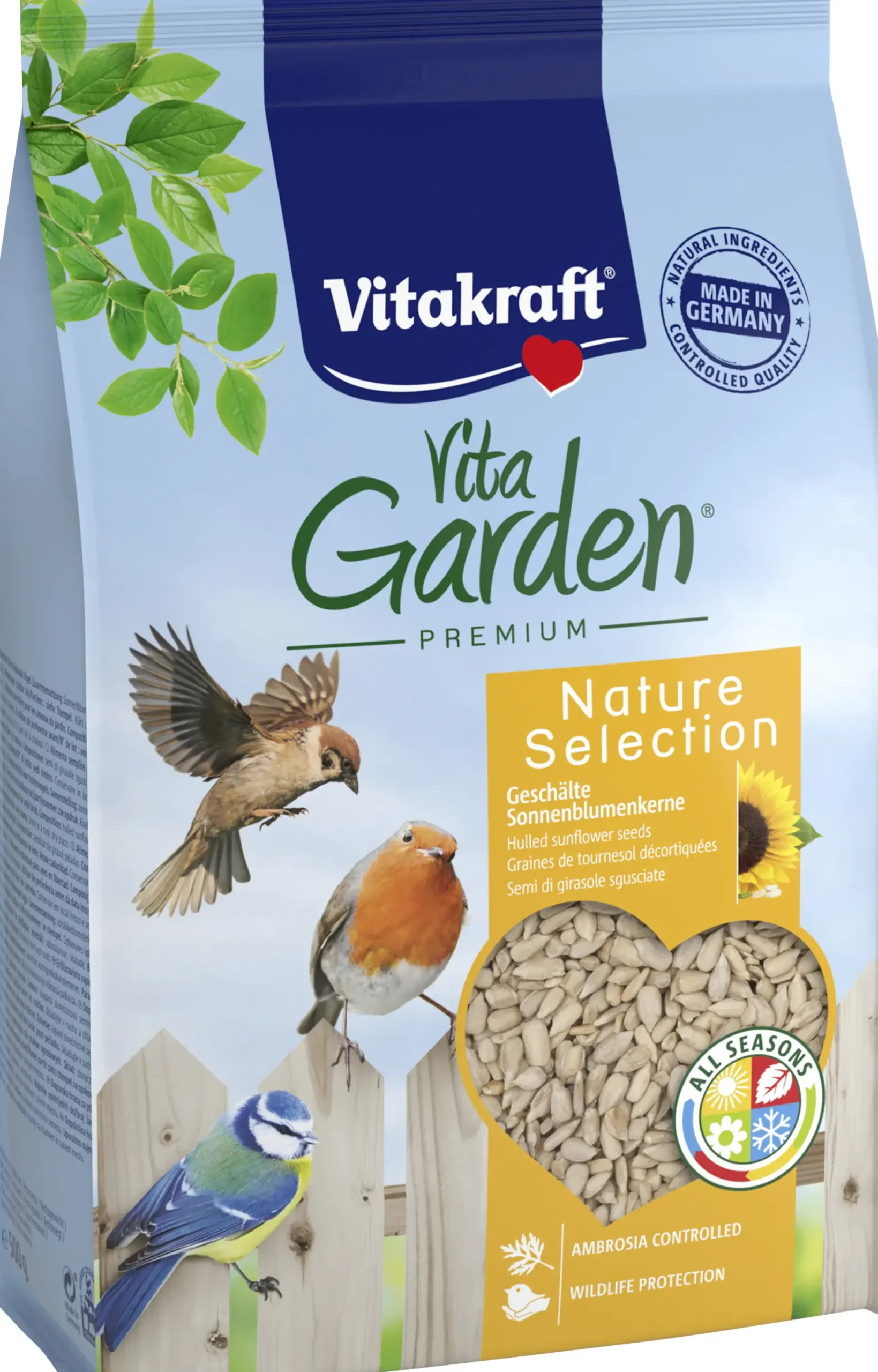 Vitakraft VitaGarden Sonnenblummenkerne Vögel geschält 500 g