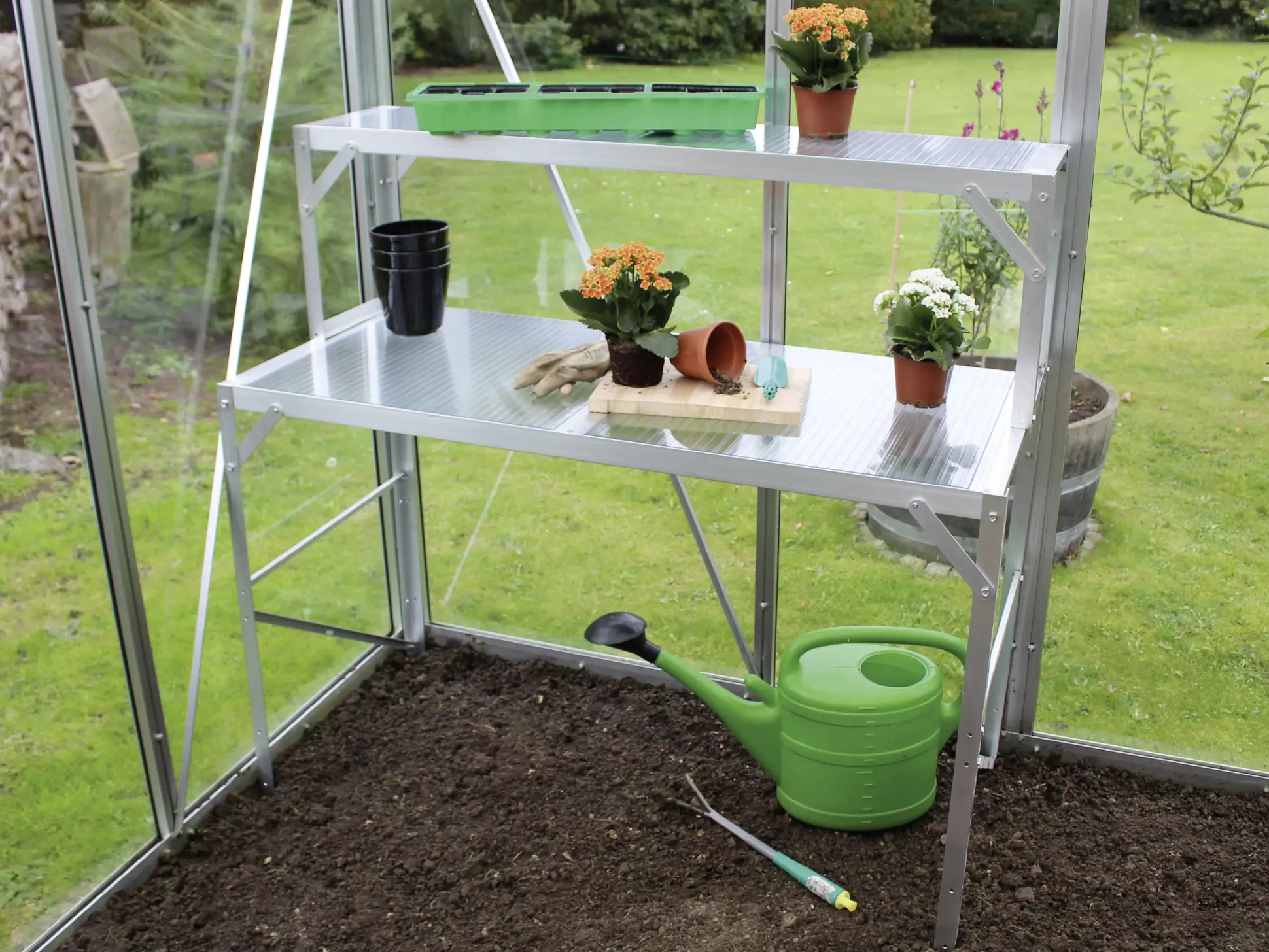 Vitavia Alu-Tischaufsatz 121 x 28 x 39 cm schwarz 16 mm HPK