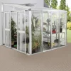 Vitavia Anlehngewächshaus Nachrüstset Helena 7000 aluminium 3 mm ESG