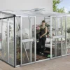 Vitavia Anlehngewächshaus Nachrüstset Helena 8600 aluminium 3 mm Sicherheitsglas