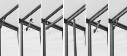 Vitavia Anlehngewächshaus Nachrüstset Helena 8600 aluminium 3 mm Sicherheitsglas