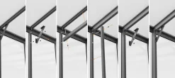 Vitavia Dachverstärkung Nachrüstsatz für Gewächshaus 7000 schwarz