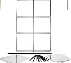 Vitavia Doppellschiebetür-Set Sirius 3 mm ESG