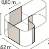 Vitavia Erweiterung Curve zu Hochbeet 858 86 cm rubin