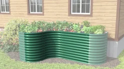 Vitavia Erweiterung Curve zu Hochbeet 858 80 x 86 cm seegras