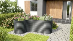 Vitavia Erweiterung Hochbeet 858 Curve 86 cm granit