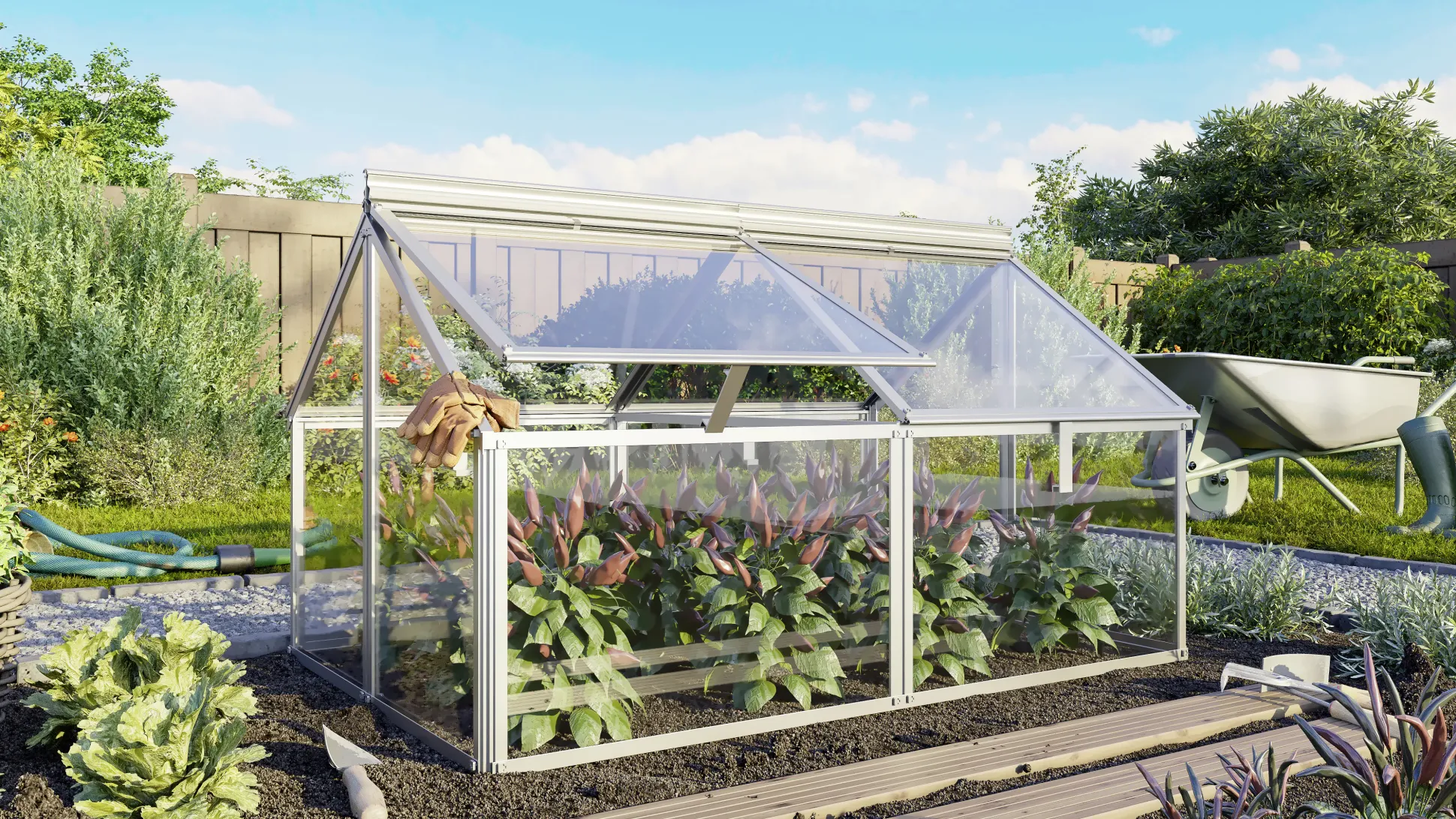 Vitavia Frühbeet Gaia Jumbo ESG 119 x 83 x 72 cm