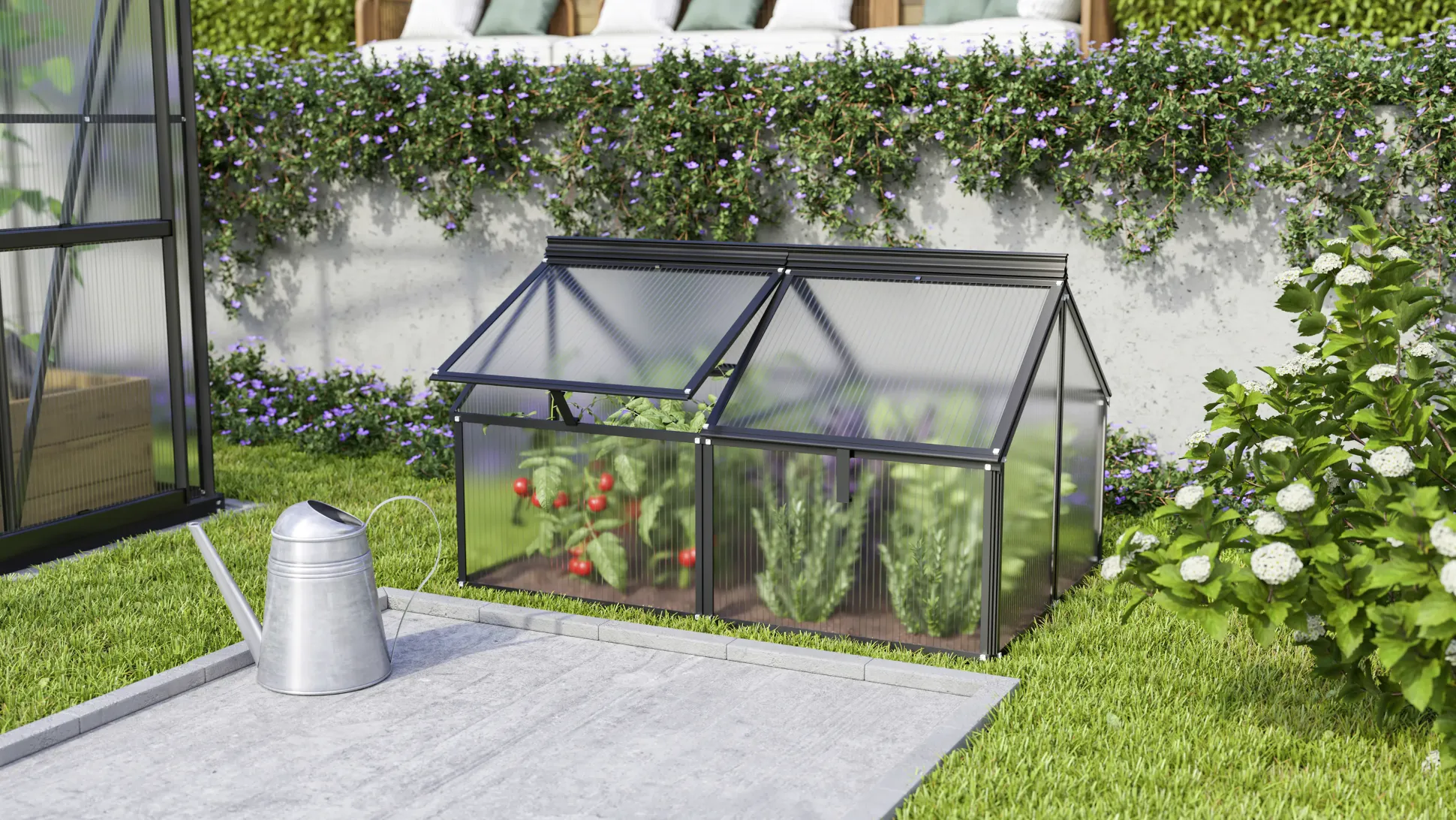 Vitavia Frühbeet Gaia Jumbo HKP 119 x 83 x 72 cm schwarz