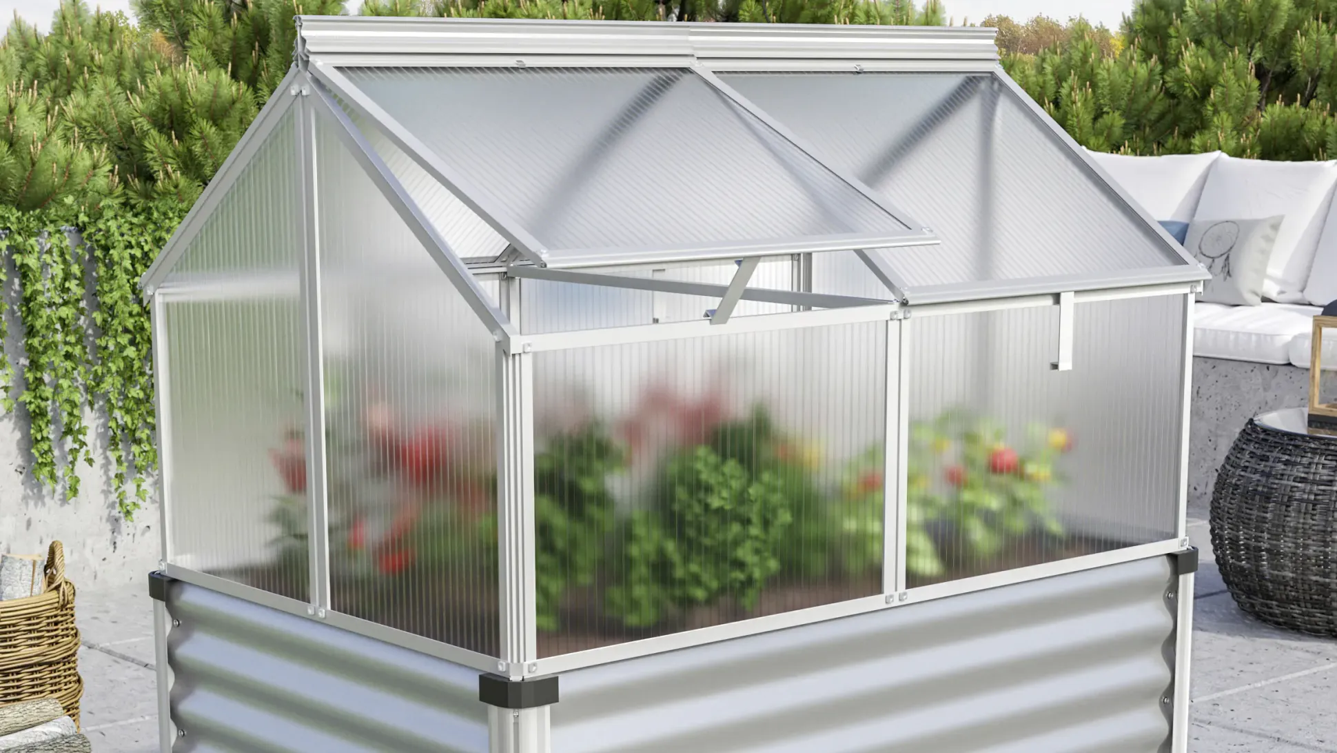 Vitavia Frühbeet Gaia Jumbo HKP 119 x 83 x 72 cm