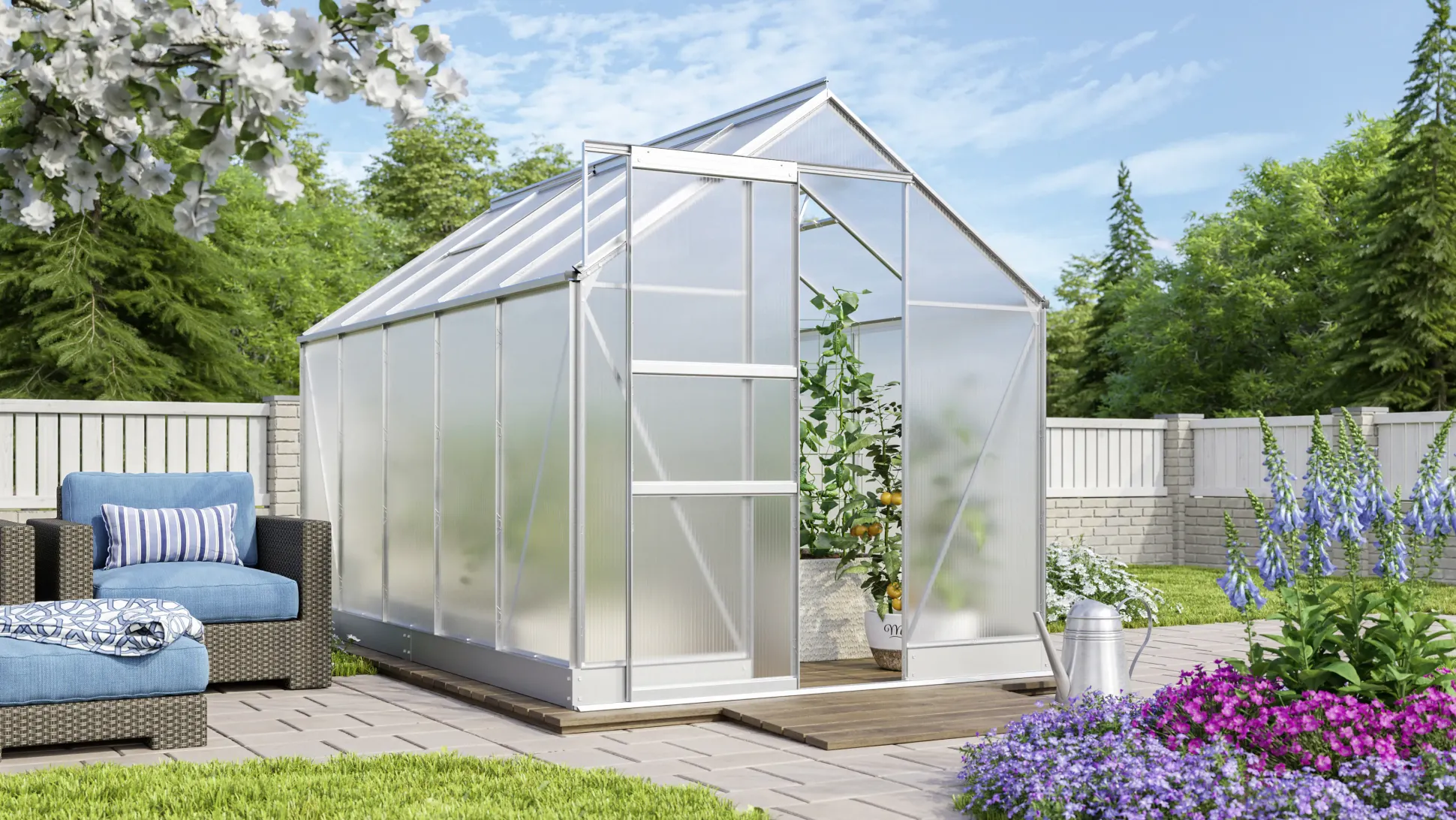 Vitavia Gewächshaus Apollo 6200 194 x 326 cm 6 mm HPK