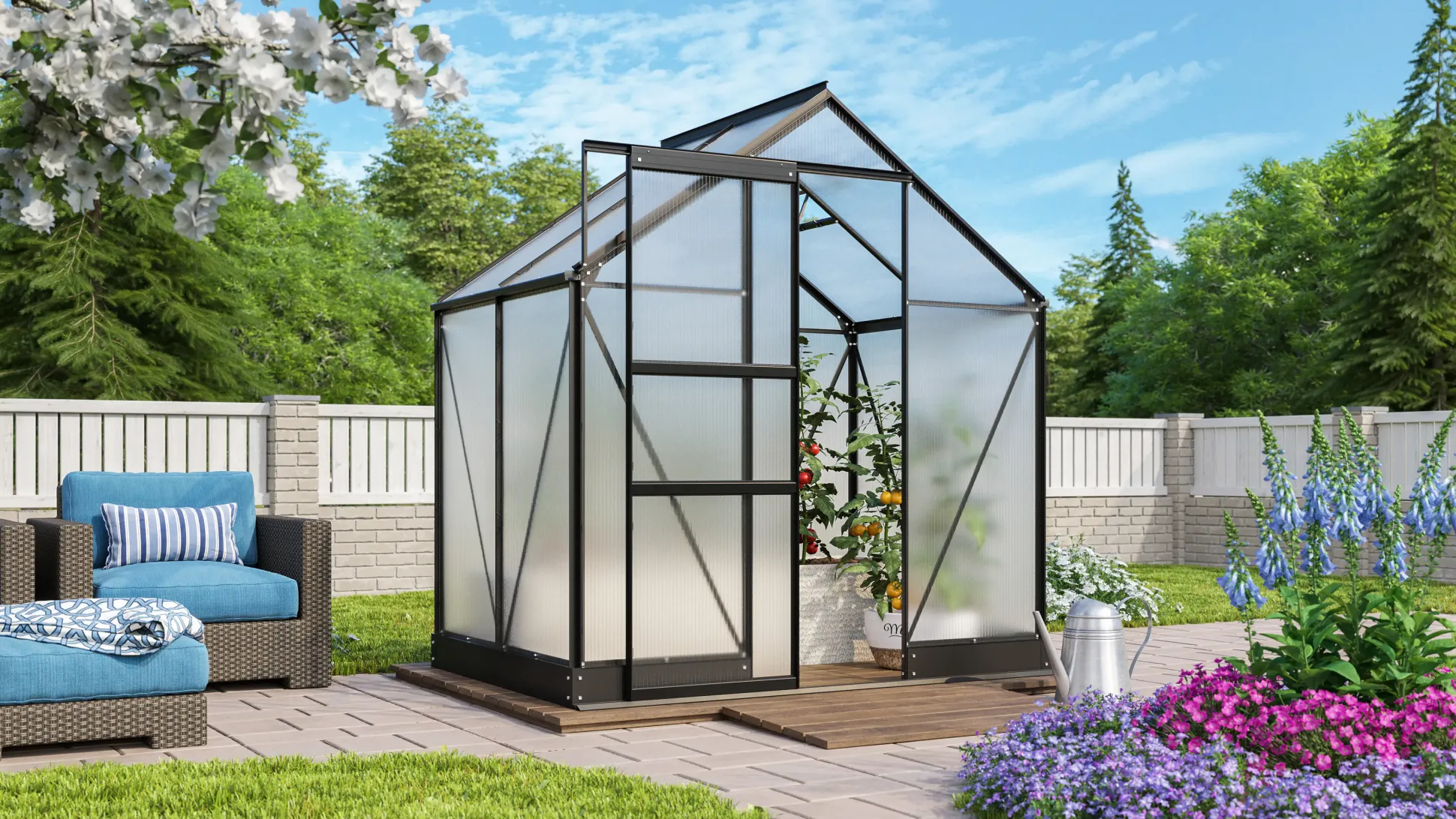 Vitavia Gewächshaus Apollo 2500 195 x 137 cm 6 mm HPK