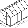 Vitavia Gewächshaus Apollo 6200 195 x 323 cm 4 mm HPK