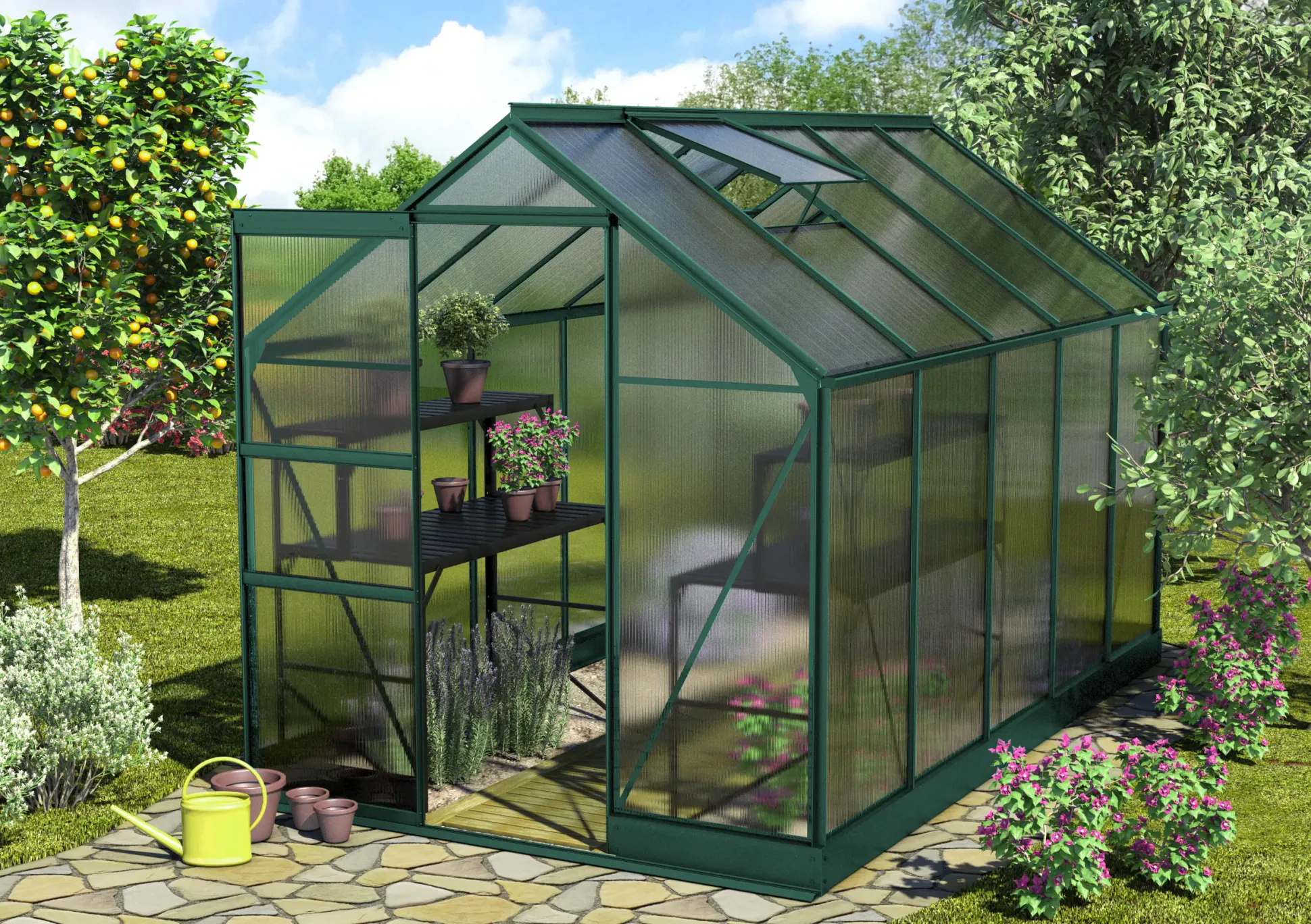 Vitavia Gewächshaus Apollo 6200 195 x 323 cm 4 mm HPK