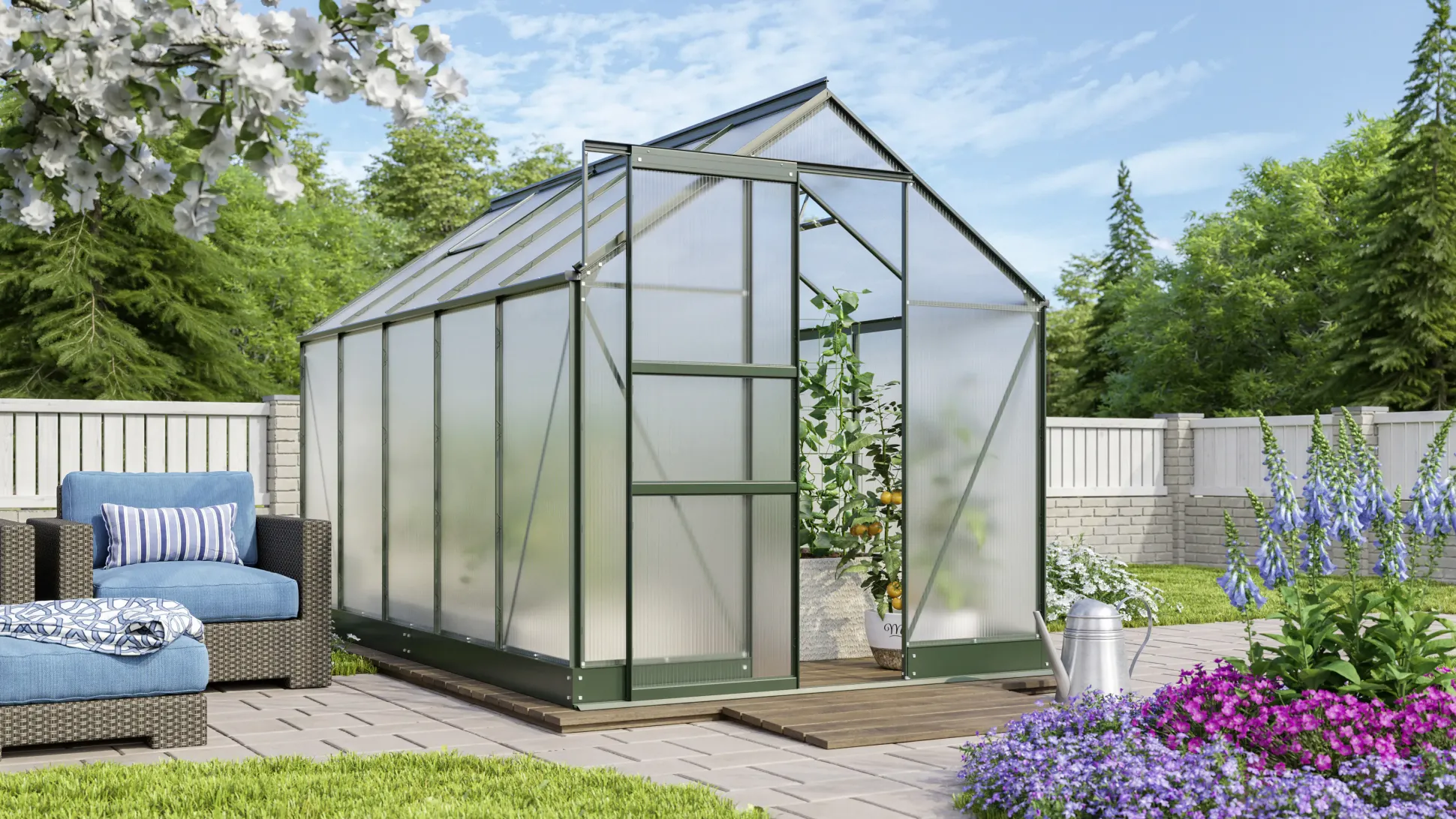 Vitavia Gewächshaus Apollo 6200 195 x 323 cm 4 mm HPK