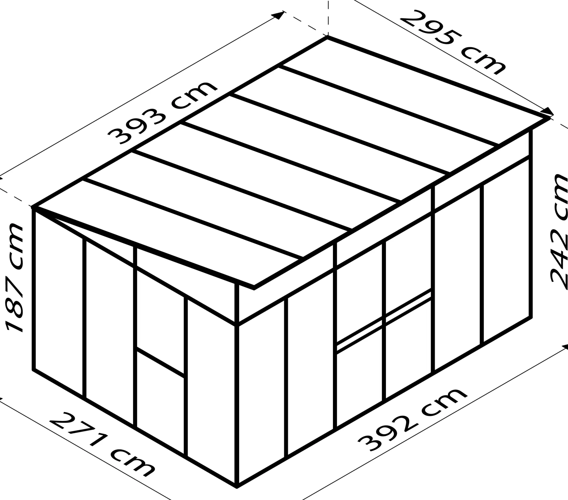 Vitavia Gewächshaus Aura 11500 275 x 396 cm 10 mm HPK