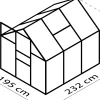 Vitavia Gewächshaus Calypso 4400 192 x 228 cm 4 mm HPK
