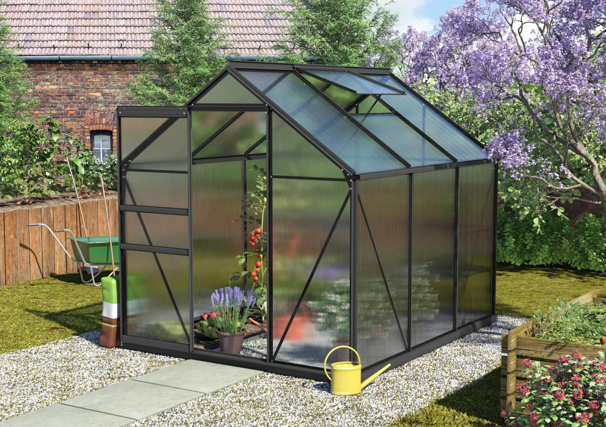 Vitavia Gewächshaus Calypso 4400 192 x 228 cm 4 mm HPK