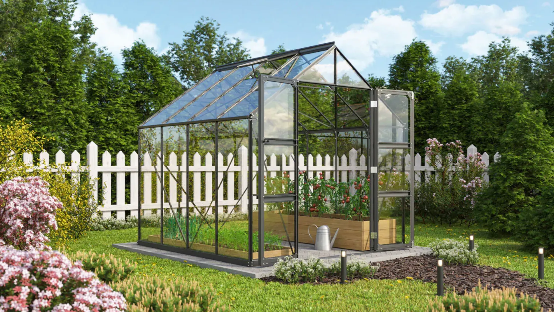 Vitavia Gewächshaus Domus 6700 257 x 261 cm 3 mm ESG