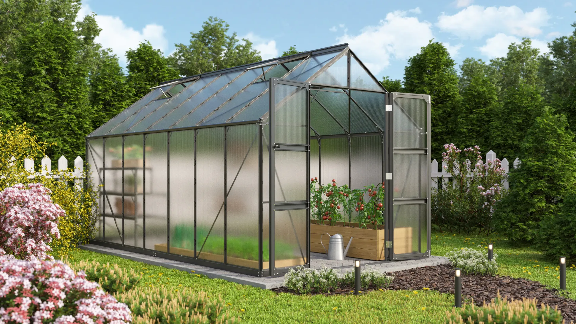Vitavia Gewächshaus Domus 11500 257 x 448 cm 4 mm HPK