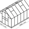 Vitavia Gewächshaus Domus 9900 257 x 386 cm 4 mm HPK