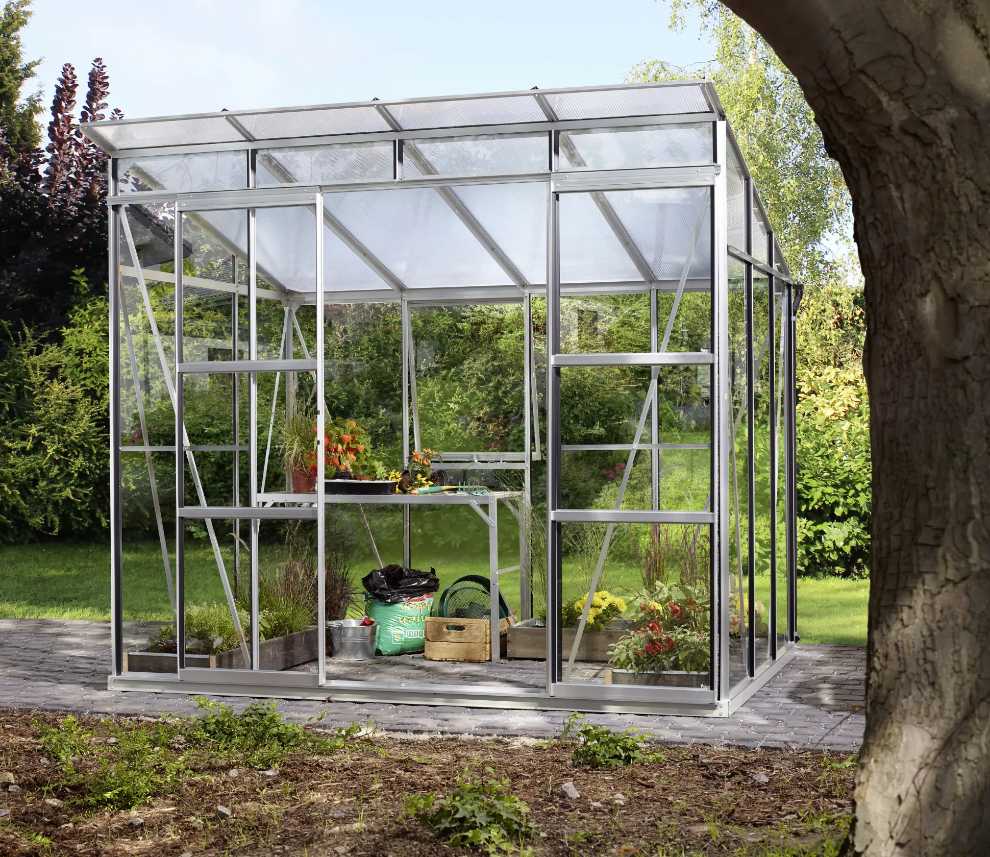 Vitavia Gewächshaus Freya 5900 254 x 192 cm 3 mm ESG