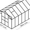 Vitavia Gewächshaus Mars 9900 254 x 379 cm 3 mm ESG