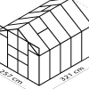 Vitavia Gewächshaus Mars 8300 254 x 317 cm 4 mm HPK