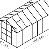 Vitavia Gewächshaus Mars 11500 445 x 257 cm 3 mm ESG