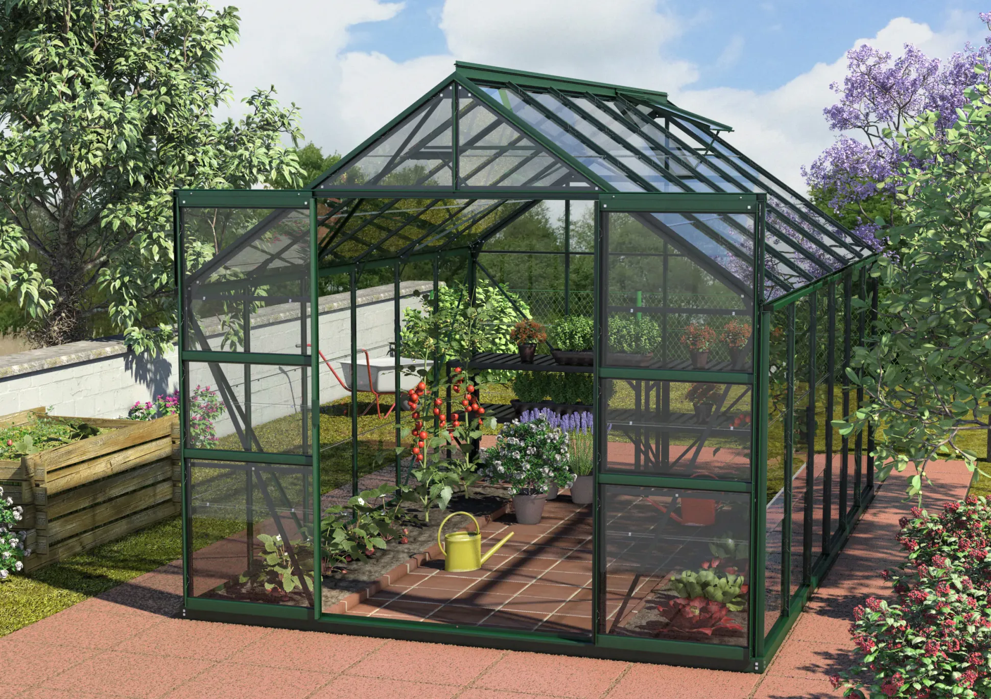 Vitavia Gewächshaus Mars 9900 254 x 379 cm 3 mm ESG