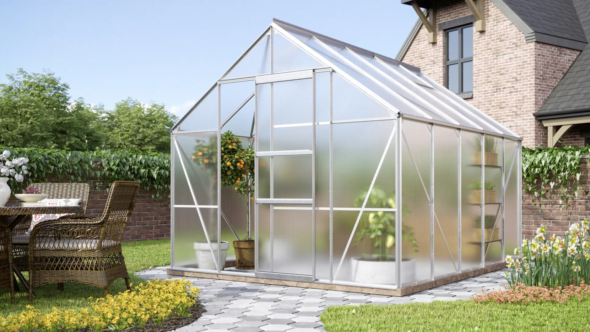 Vitavia Gewächshaus Merkur 8300 254 x 317 cm 4 mm HPK